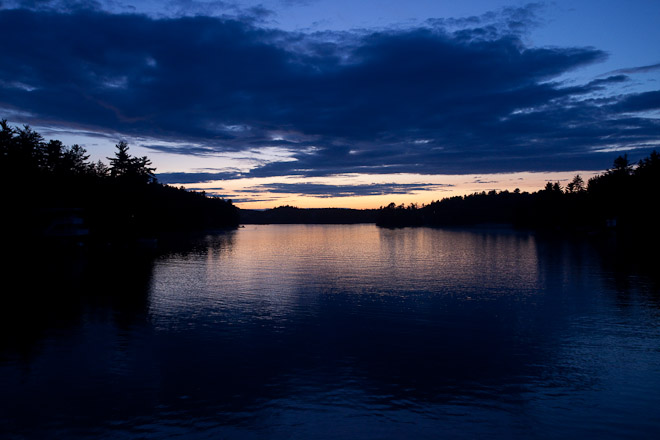 Lac Dame at sunset