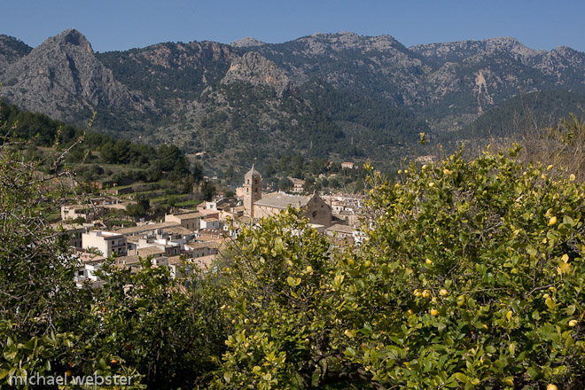 Bunyola village nestles in the mountains of the NW of the island.