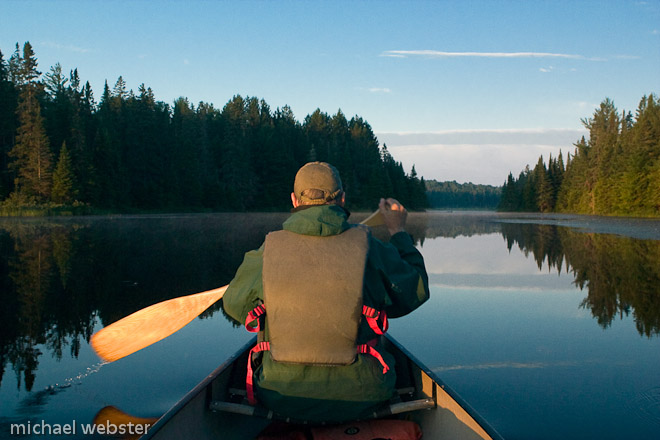 Through Algonquin Provincial park by canoe, Ontario